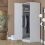 Hanah Home Armario Blanco con Estanterías